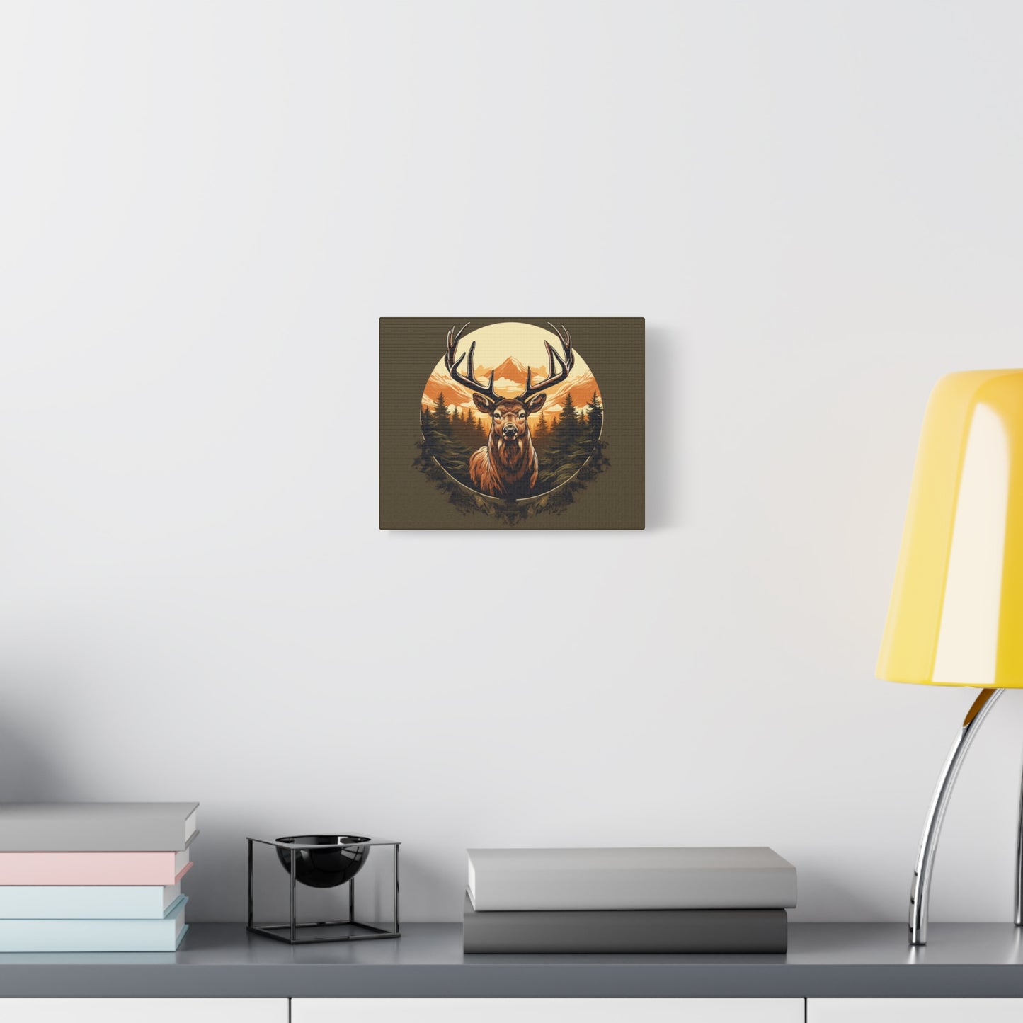 Elk Artwork Matte Canvas, Stretched, 1.25"