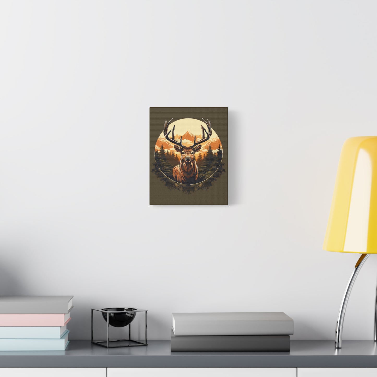 Elk Artwork Matte Canvas, Stretched, 1.25"