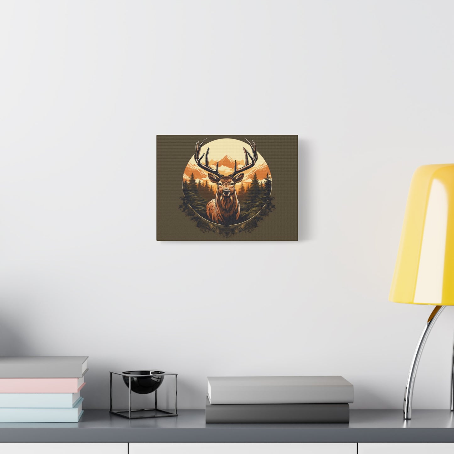 Elk Artwork Matte Canvas, Stretched, 1.25"